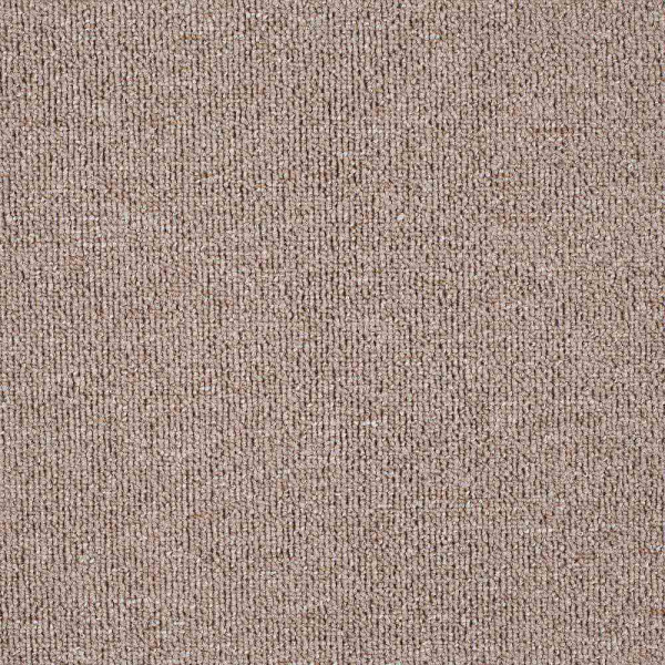 Beige Teppichboden mit Schlingenoberfläche und Vliesrücken, der pflegeleicht ist. Preis beträgt 7,99 € pro Quadratmeter, inkl. MwSt. Verfügbarkeit in Filialen wird angezeigt.